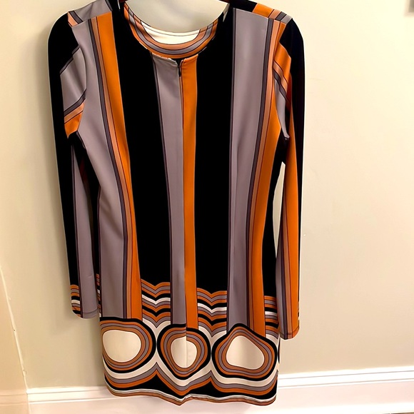 JB by Julie Brown mod geometric print dress - Picture 2 of 4